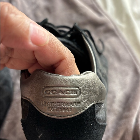 Coach woman  Black and Silver Sneakers - Picture 3 of 4